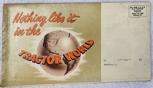 Vtg tractor world - ad, 1940-50s